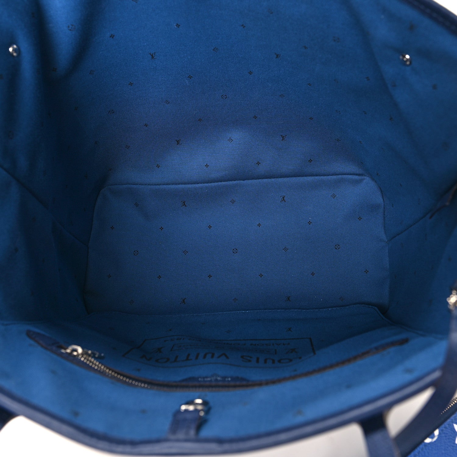 Louis Vuitton Monogram Escale Neverfull MM Blue 6 of 11