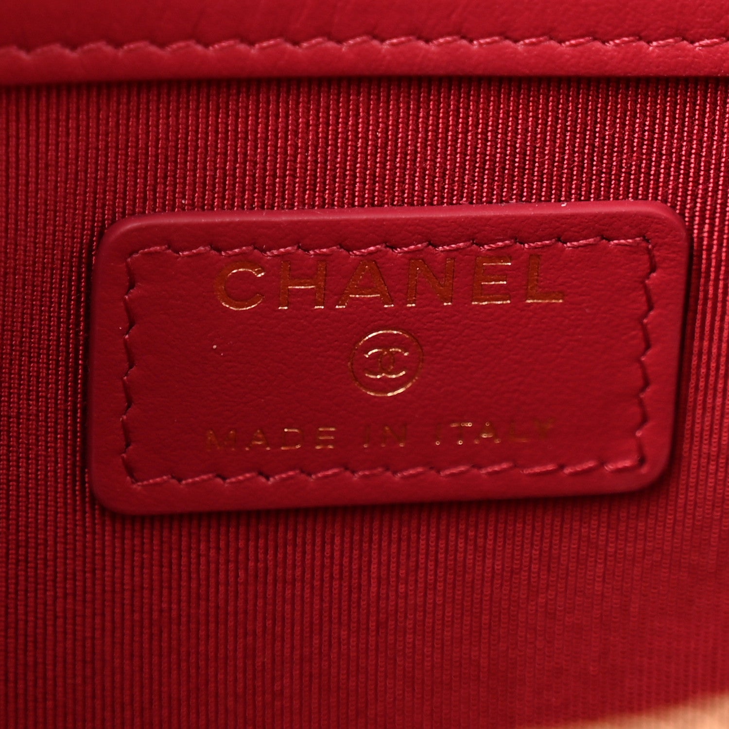 Chanel Goatskin Quilted Chanel 19 Pouch Black 6 of 9