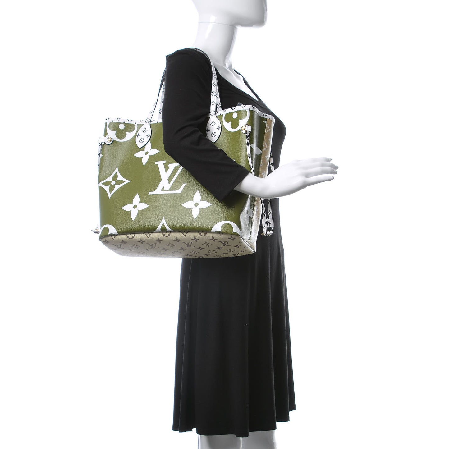 Monogram Giant Neverfull MM Kaki