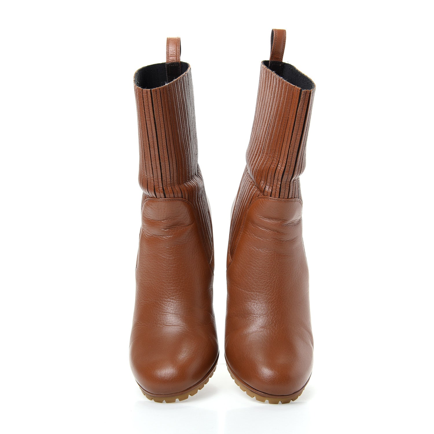 Gucci Calfskin Edith Ankle Boots 38 Cuir 5 of 9