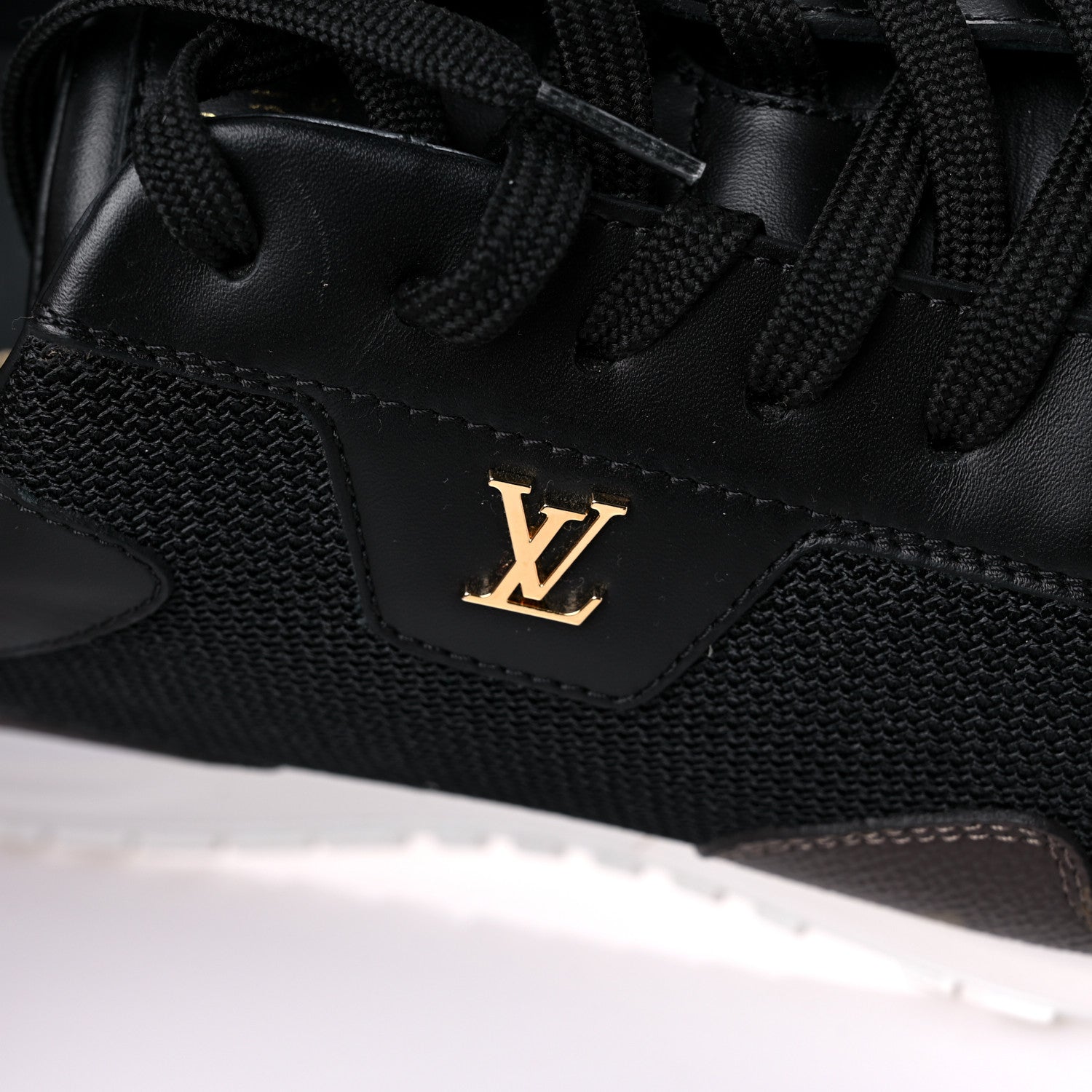 Louis Vuitton Monogram Mens Run Away Sneakers 9 Black 12 of 13