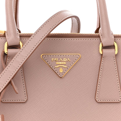 Prada Saffiano Small Galleria Double Zip Tote Cammeo 9 of 15