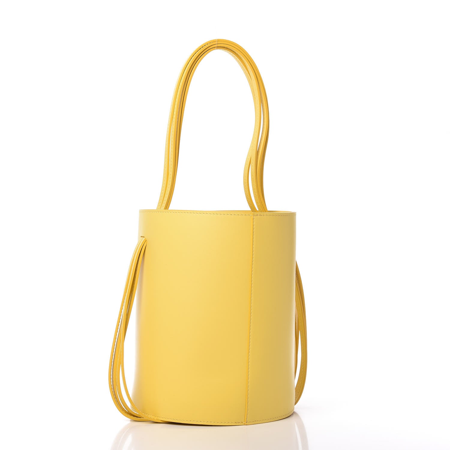 Mansur Gavriel Calfskin Fringe Bucket Bag Sun 3 of 9