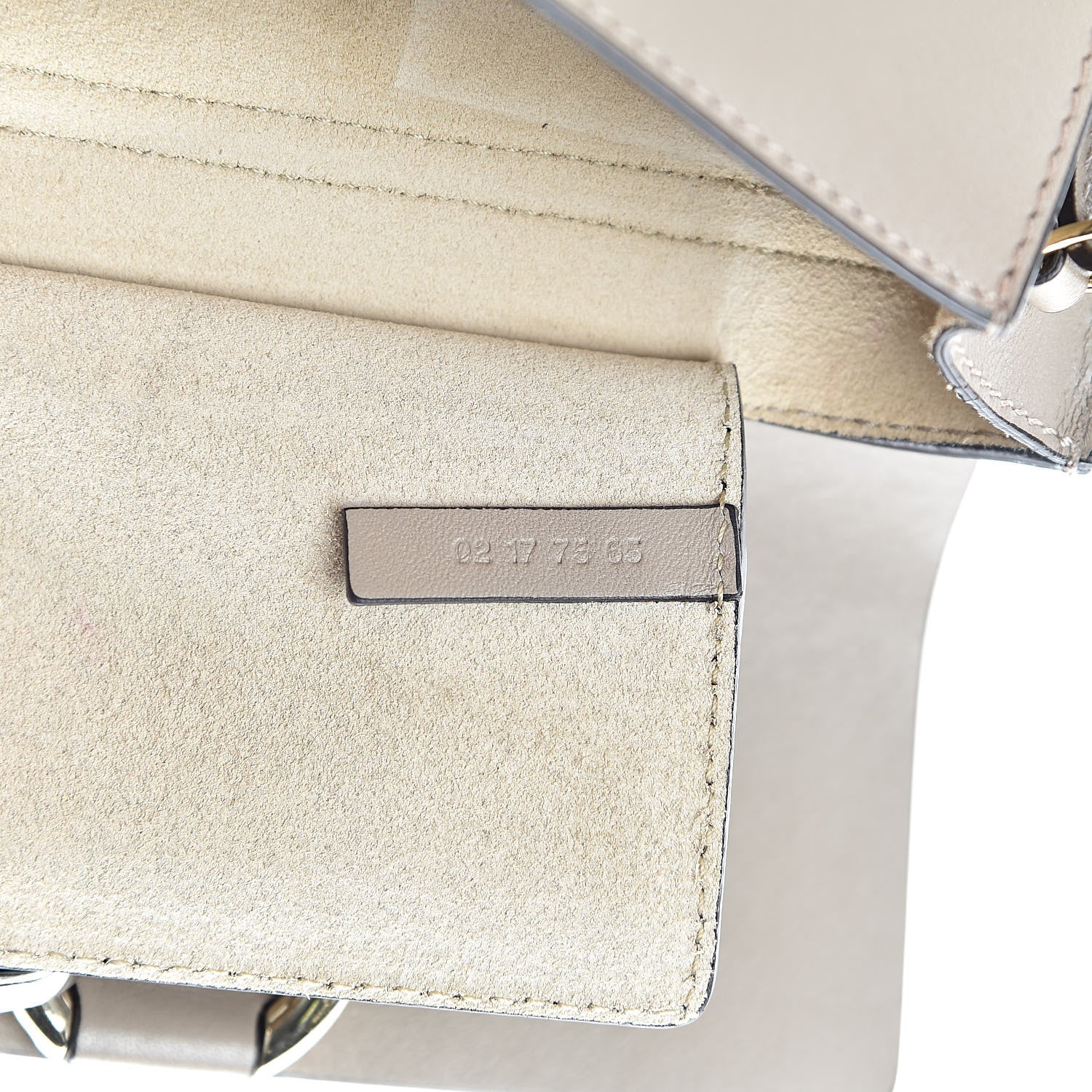 Chloe Suede Calfskin Mini Faye Shoulder Bag Motty Grey 7 of 12
