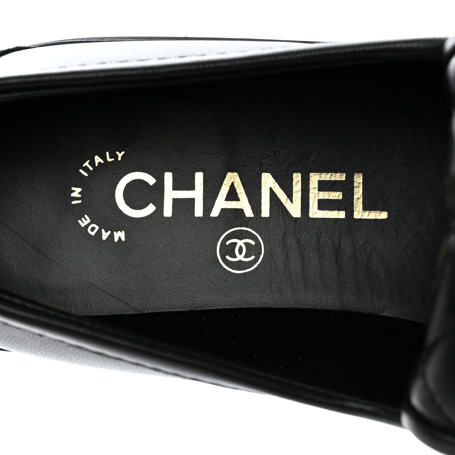 Chanel Lambskin Quilted CC Turnlock Loafers 37 Black 6 of 9