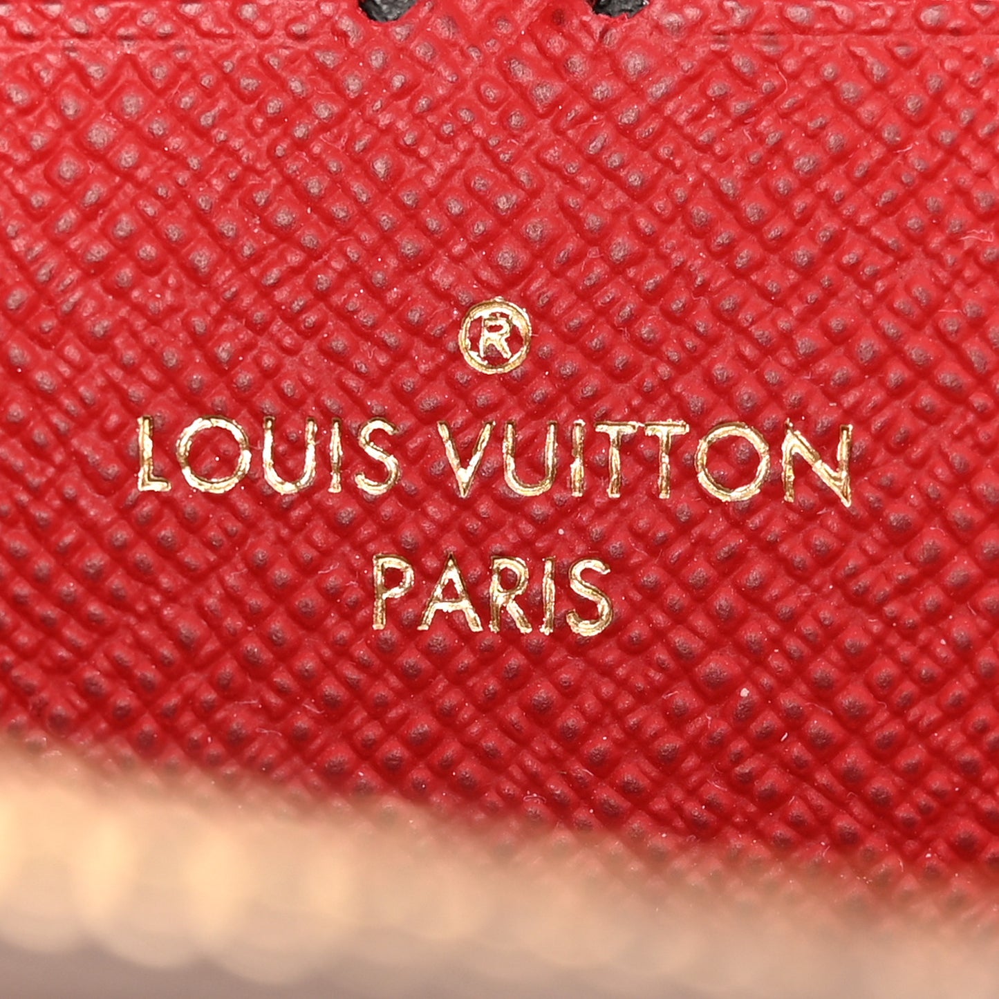 Damier Ebene Clemence Wallet Cherry