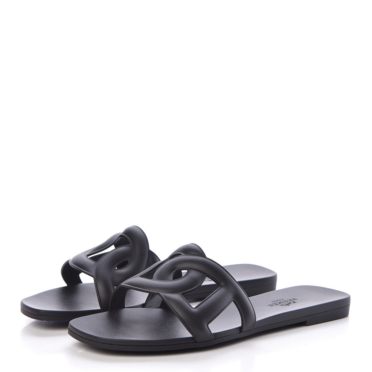 Rubber Aloha Sandals 36 Black