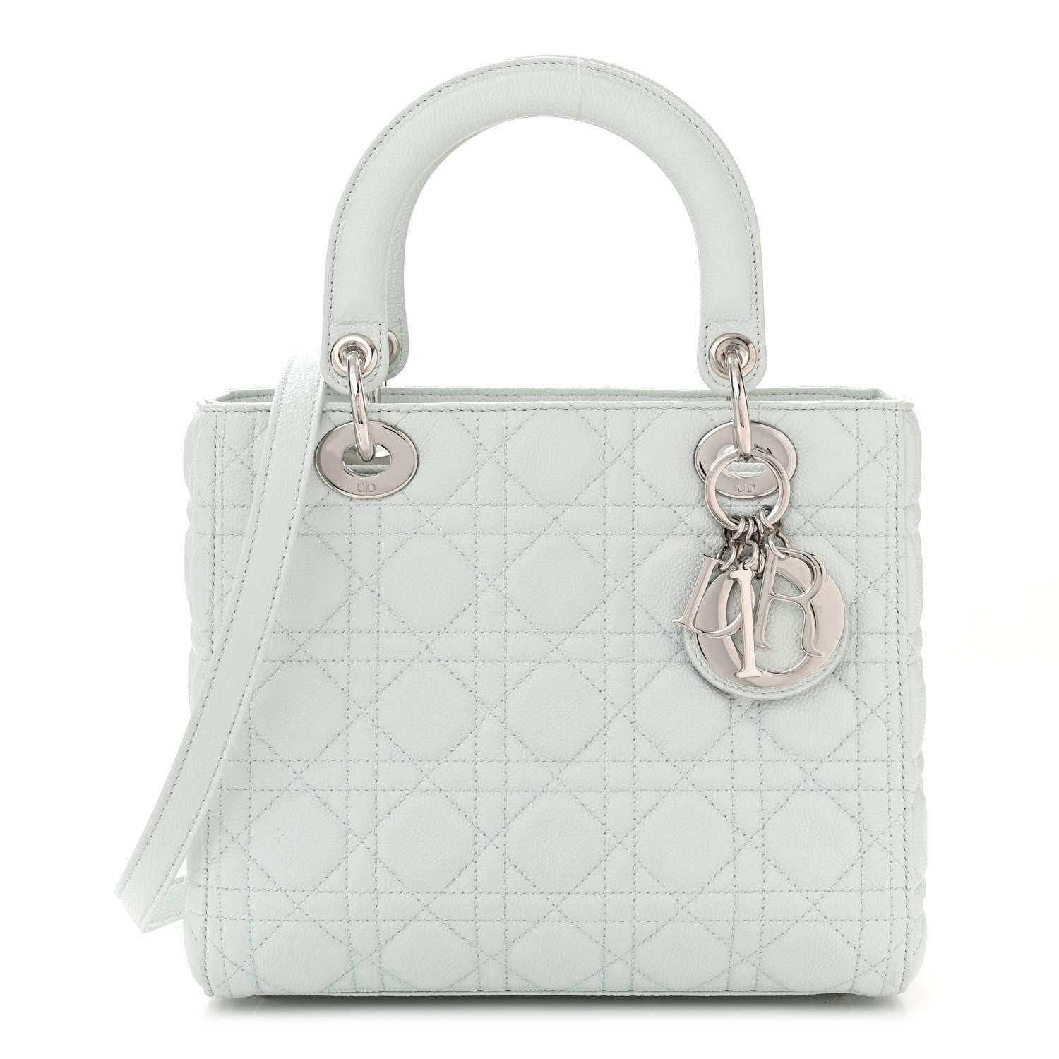 Christian Dior Grained Calfskin Cannage Medium Lady Dior 1 of 11