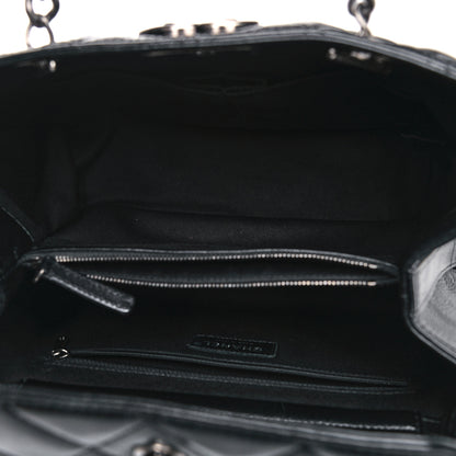 Chanel Goatskin Quilted Large City Rock Shopping Bag Black 15 of 30
