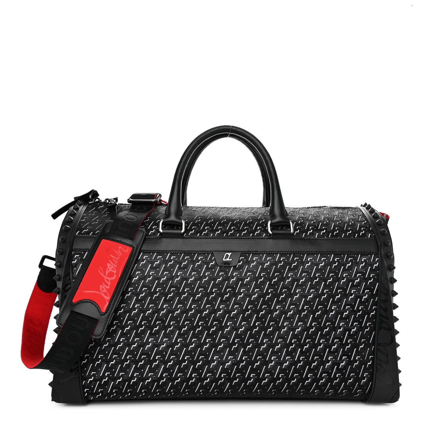 Studded Techno CL Sneakender Duffle White Black