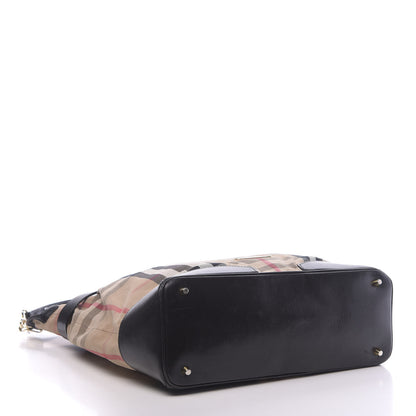 Burberry House Check Bridle Calfskin Medium Gosford Hobo Black 5 of 15
