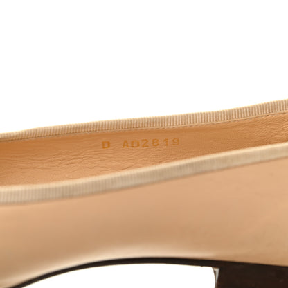 Chanel Lambskin Cap Toe CC Ballerina Flats 39 Beige Black 8 of 11