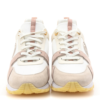 Louis Vuitton Suede Mesh Run Away Sneakers 40 White Grey 3 of 9