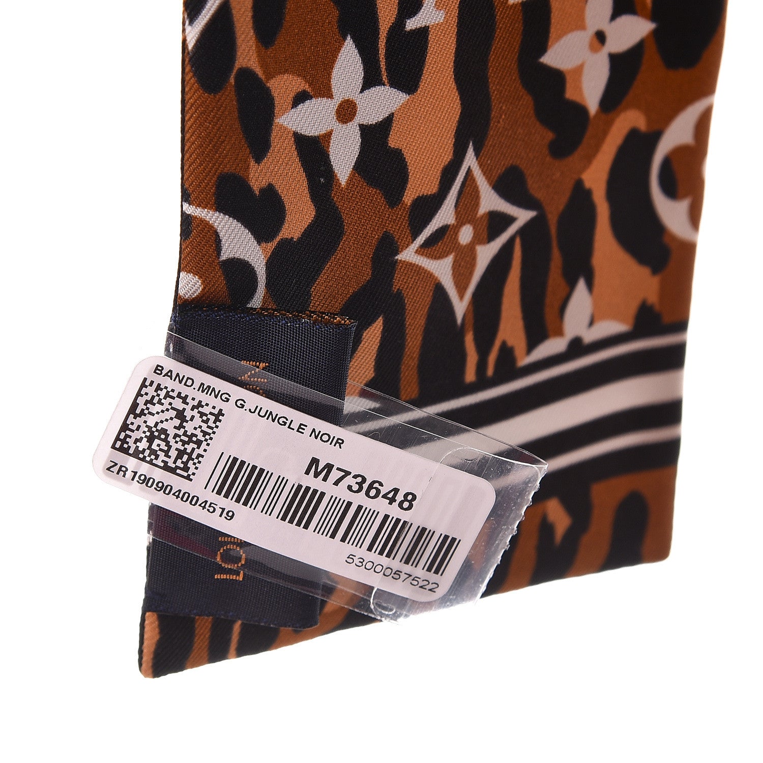 Louis Vuitton Silk Monogram Giant Jungle Bandeau Black 3 of 4