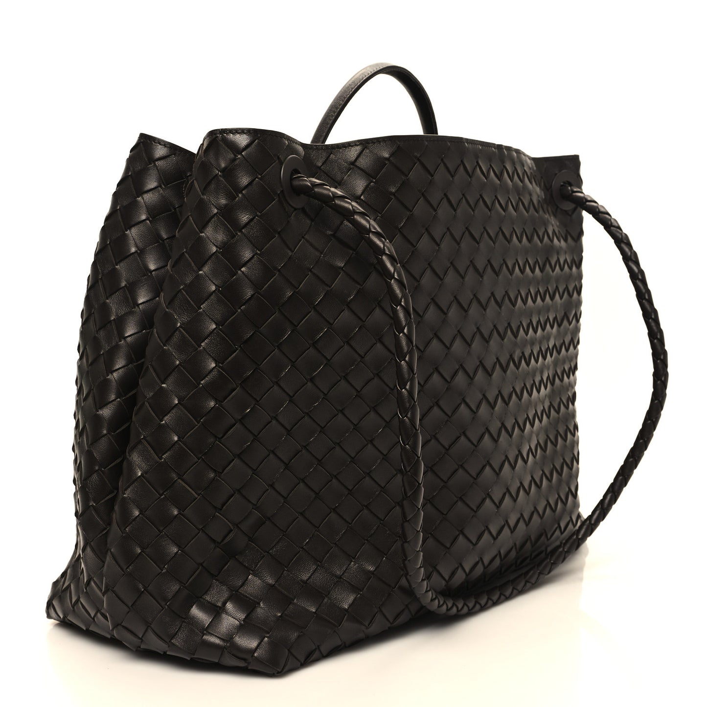 Nappa Intrecciato Large Andiamo Shoulder Bag Fondant