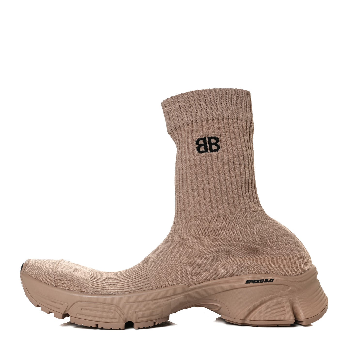 Technical Ribbed 3D Recycled Knit Womens Speed 3.0 Sneakers 40 Monocolor Beige