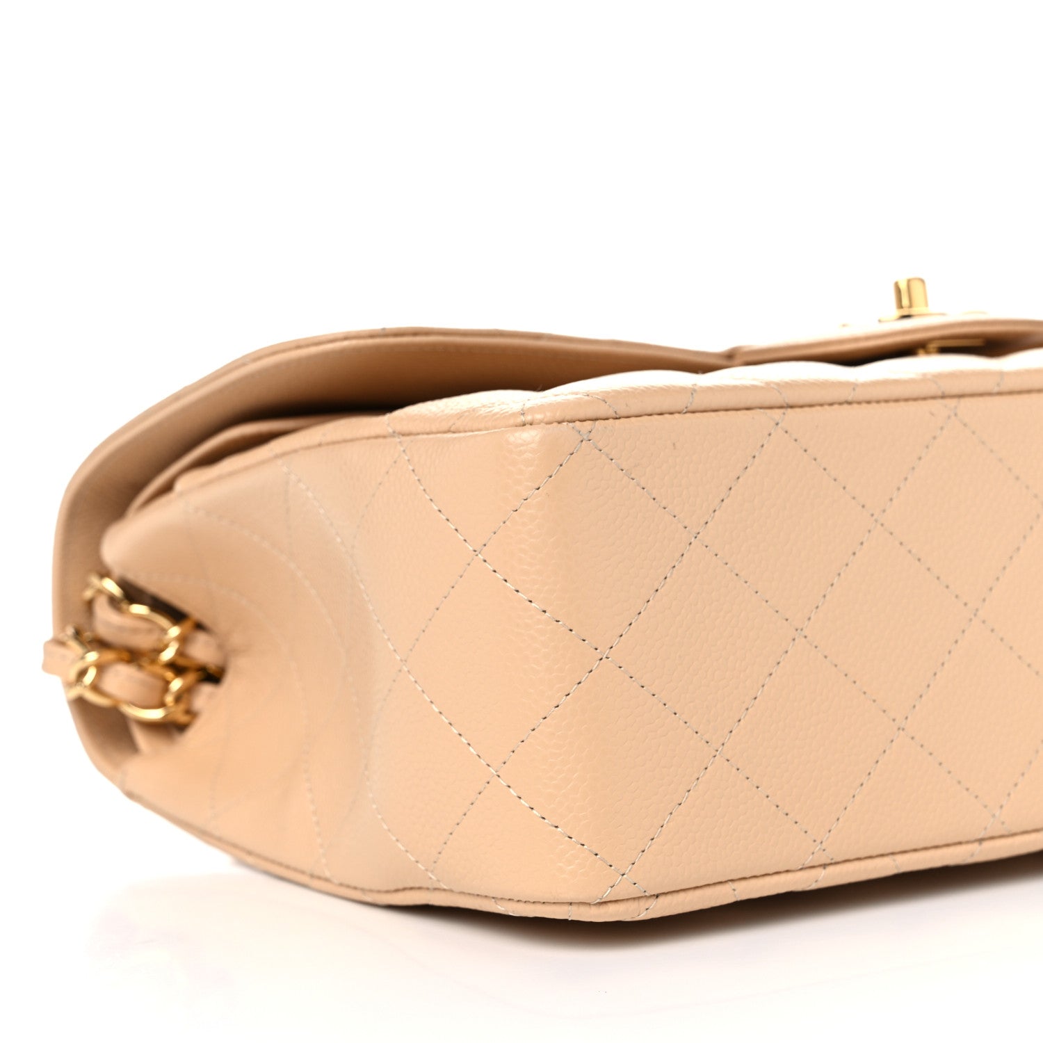 Chanel Caviar Quilted Jumbo Double Flap Beige Clair 4 of 11