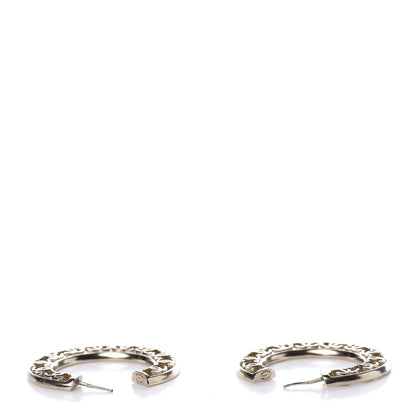 Chanel CC Hoop Earrings Gold 3 of 7