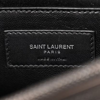 Saint Laurent Sheepskin Matelasse Large Monogram College Satchel Dark Anthracite 6 of 17