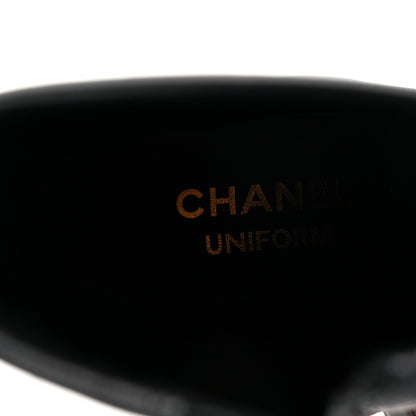 Chanel Stretch Lambskin Cap Toe CC Short Boots 37 Black 8 of 9