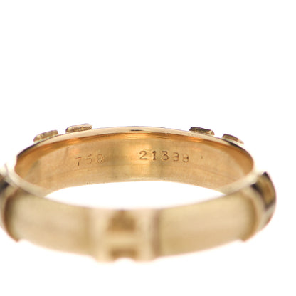 Hermes 18K Yellow Gold H Ring 50 5.25 5 of 6
