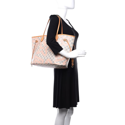 Louis Vuitton Damier Azur Tahitienne Neverfull MM 2 of 23