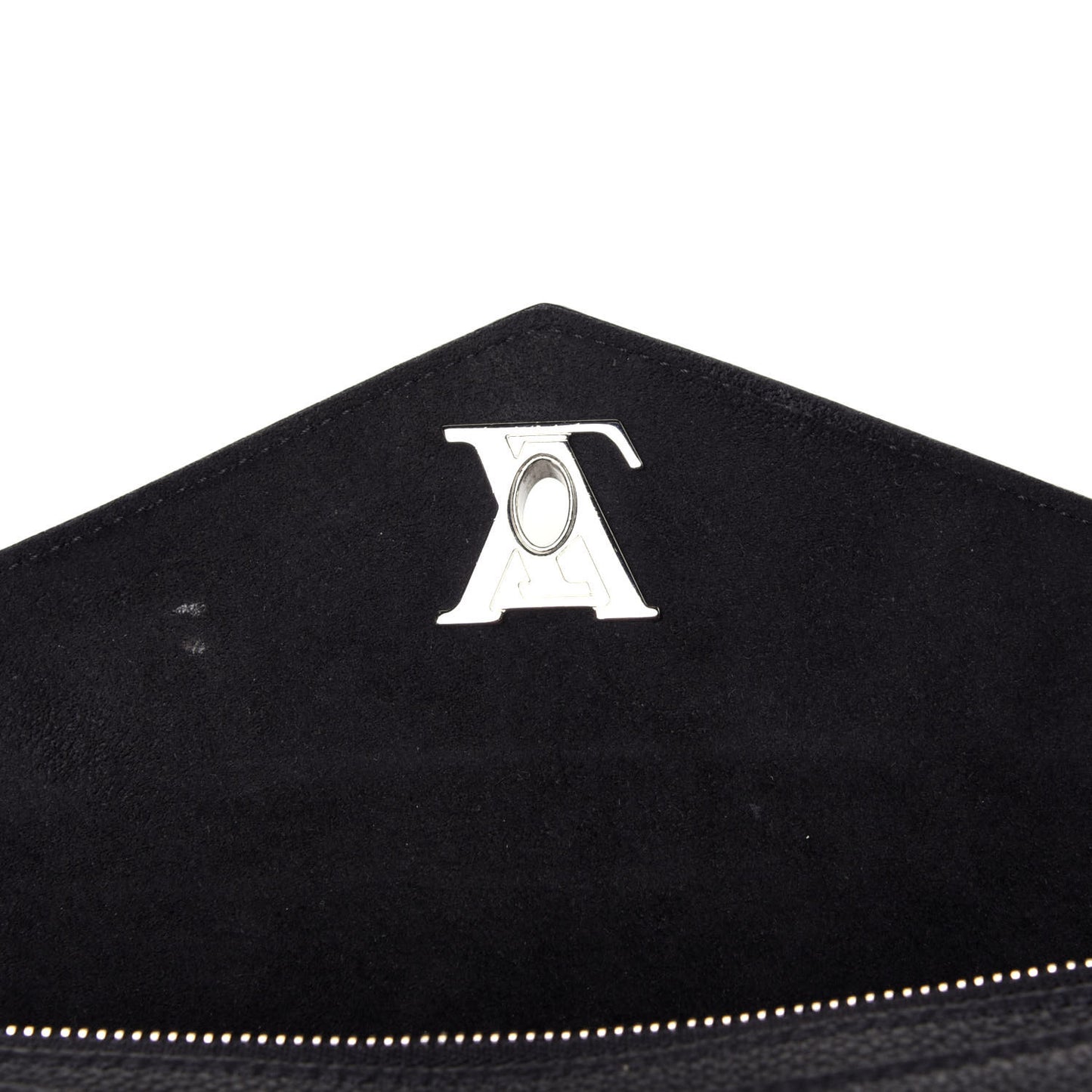Soft Calfskin My Lockme Chain Pochette Black