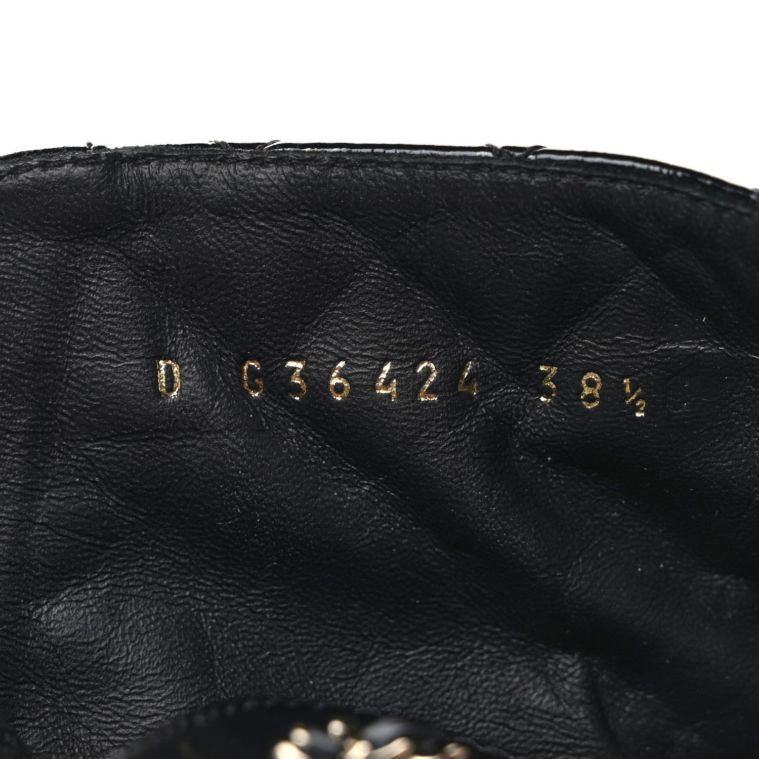 Chanel Shiny Calfskin Quilted Lace Up Combat Boots 38.5 Black 8 of 8