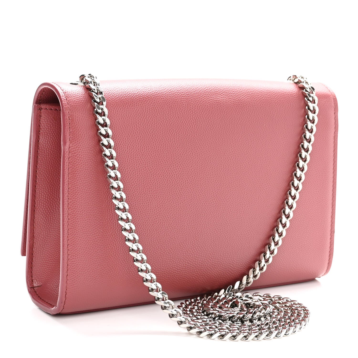 Saint Laurent Grain De Poudre Small Classic Monogram Kate Satchel Mystic Rose 3 of 10