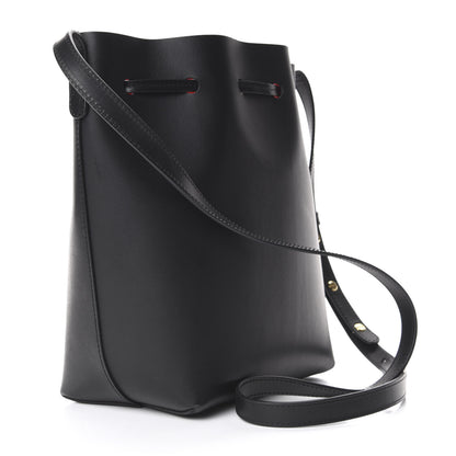 Mansur Gavriel Calfskin Mini Bucket Bag Black Flamma 3 of 10