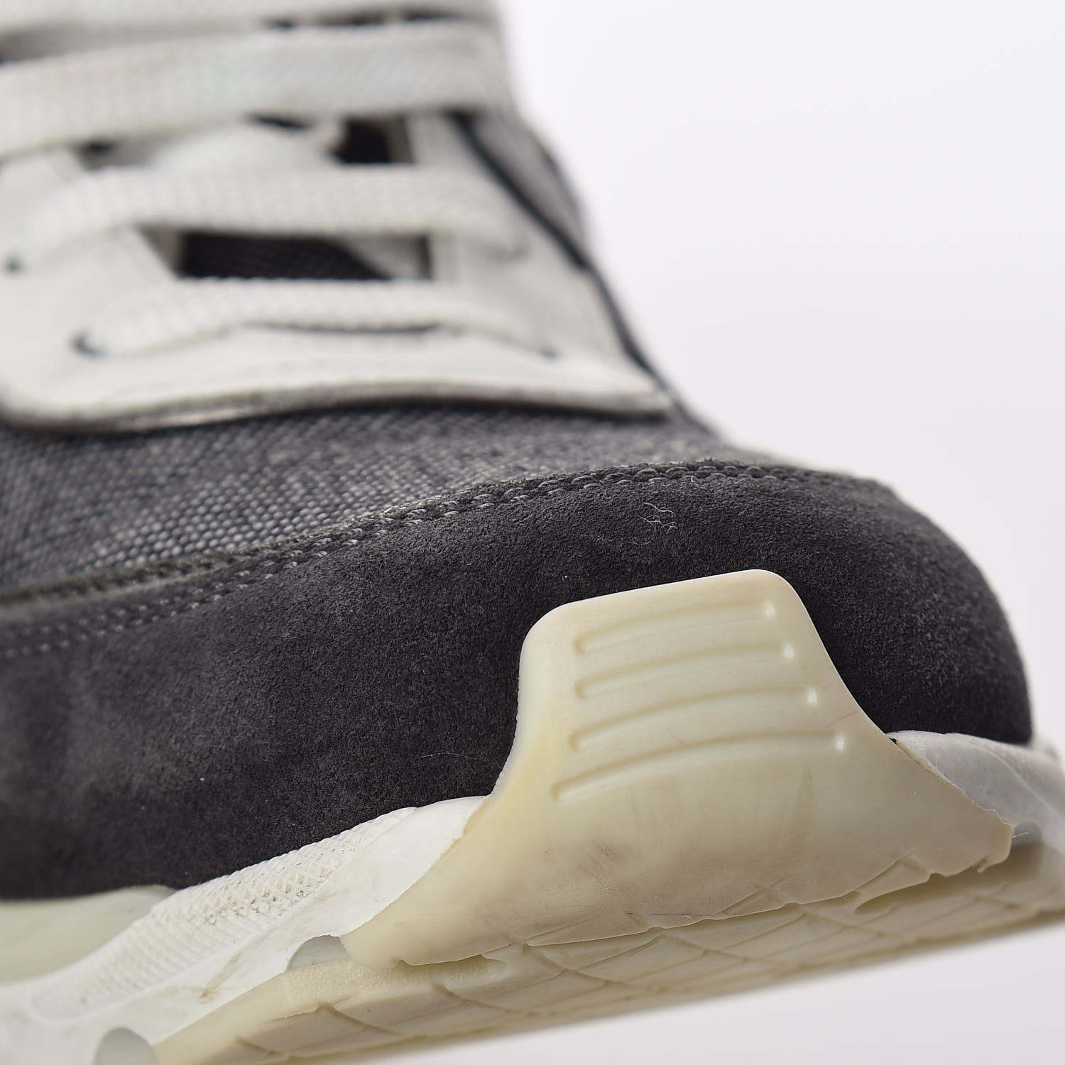 Chanel Suede Calfskin CC Sneakers 38.5 Grey 13 of 15