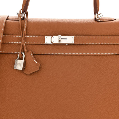 Hermes Togo Kelly Retourne 35 Gold 8 of 11