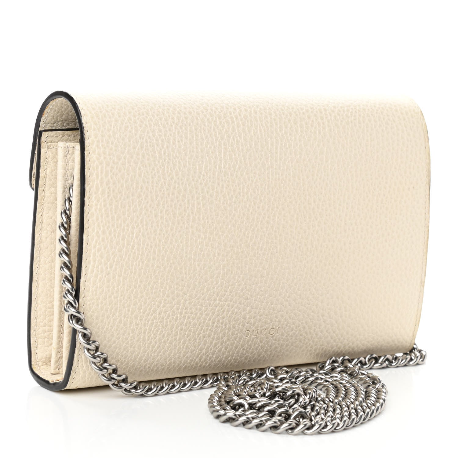 Gucci Dollar Calfskin Mini Dionysus Chain Wallet Mystic White 2 of 10