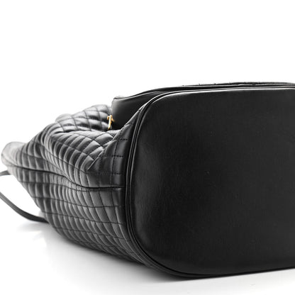 Celine Calfskin Quilted Medium C Backpack Black 10 of 11
