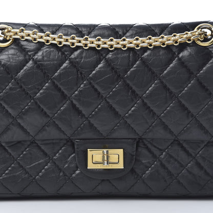 Chanel Aged Calfskin Quilted 2.55 Reissue 225 Flap Black 8 of 14