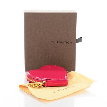Louis Vuitton Vernis Heart Coin Purse Rose Indien 4 of 7