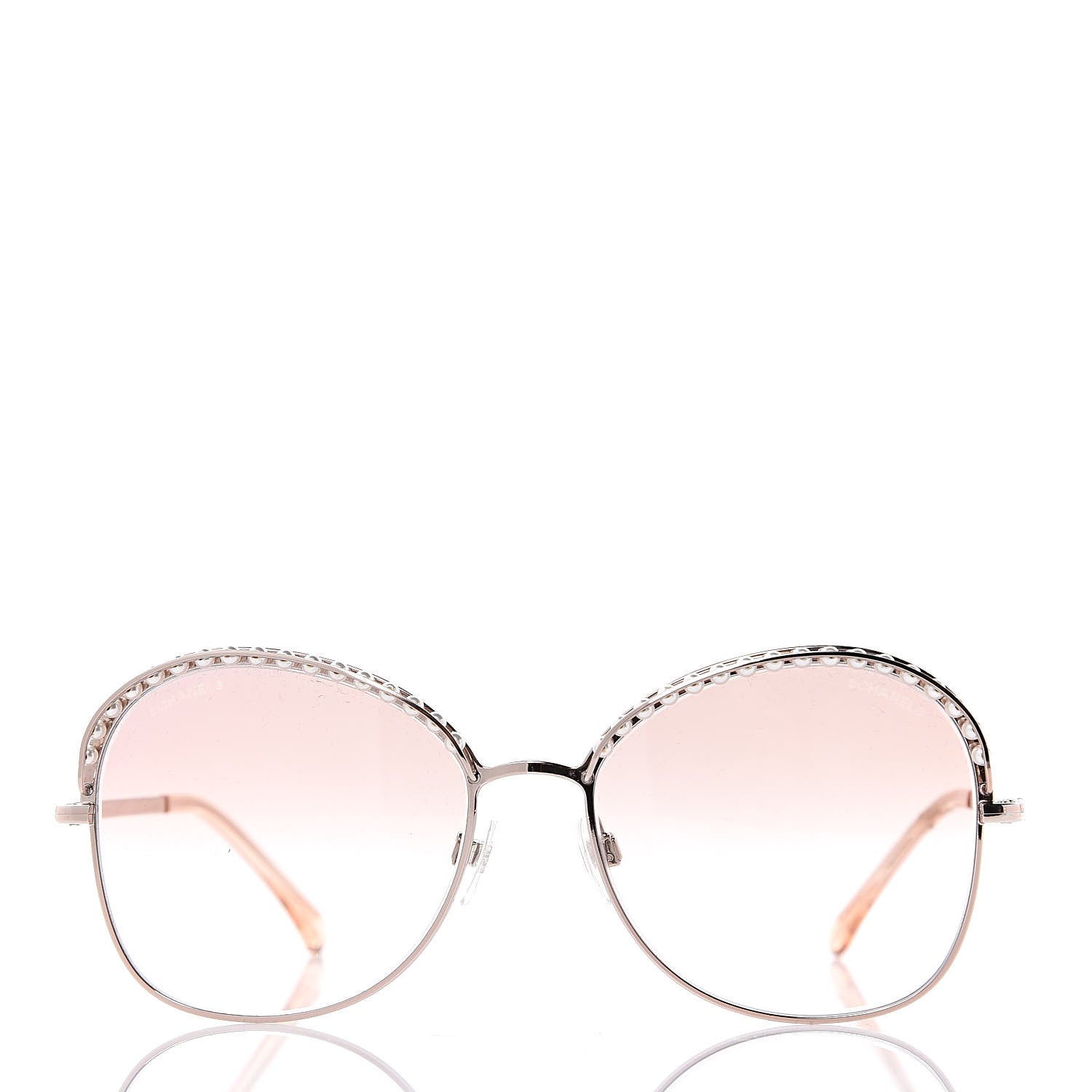 Chanel Pearl Sunglasses 4246-H Pink Gold 3 of 7