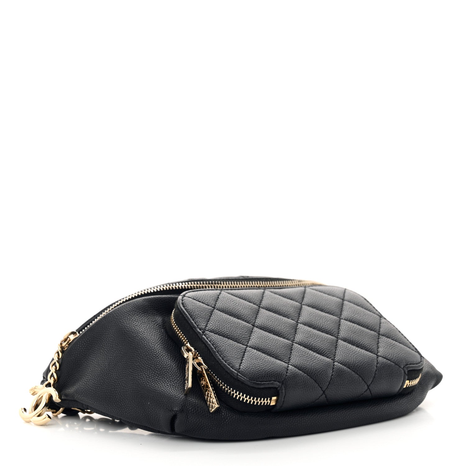 Chanel Caviar Quilted Business Affinity Waist Belt Bag Black 4 of 11