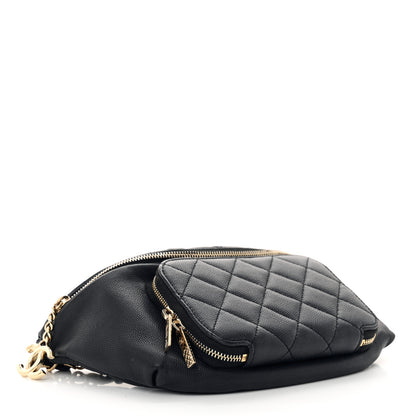 Chanel Caviar Quilted Business Affinity Waist Belt Bag Black 4 of 11