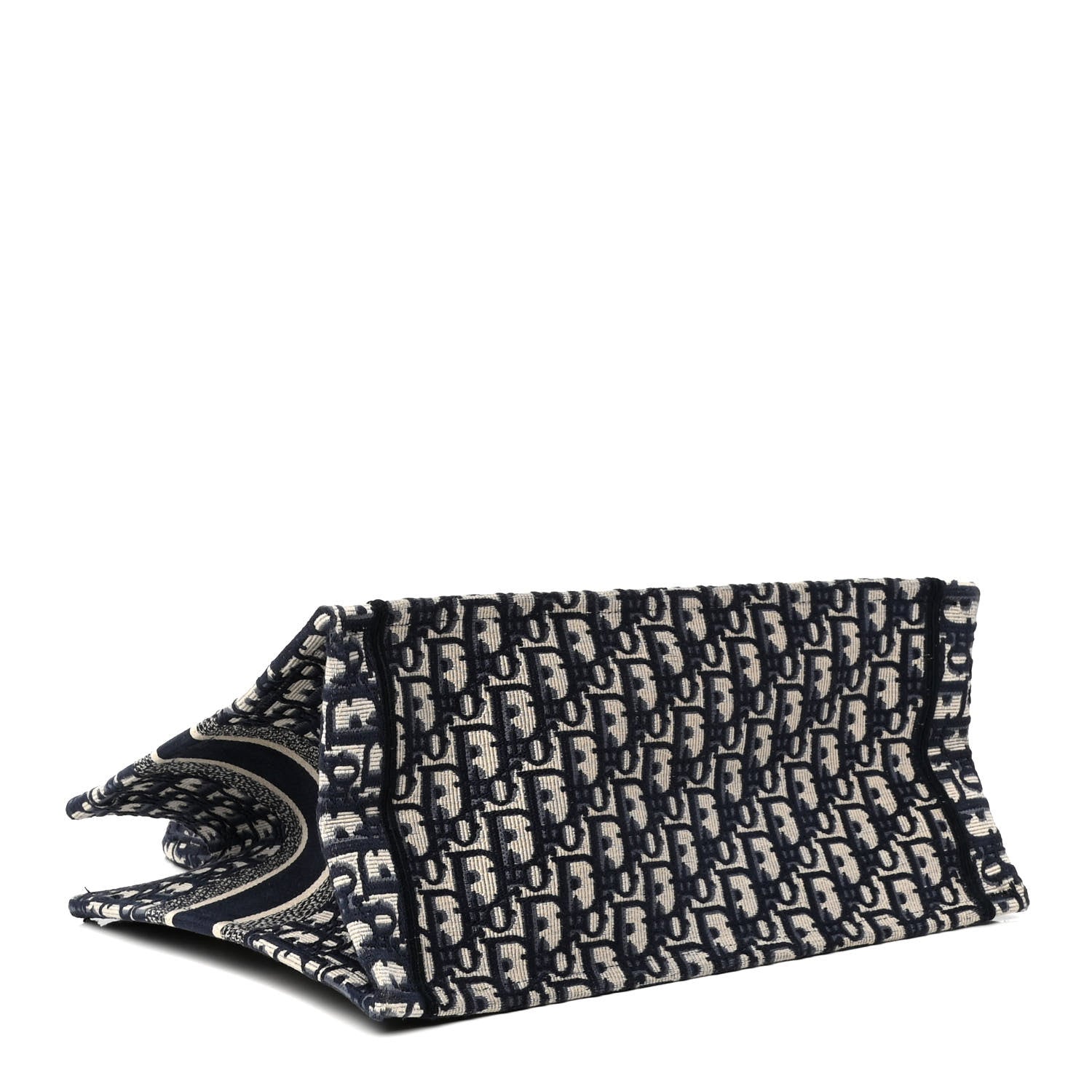 Christian Dior Oblique Medium Book Tote Blue Multicolor 3 of 5