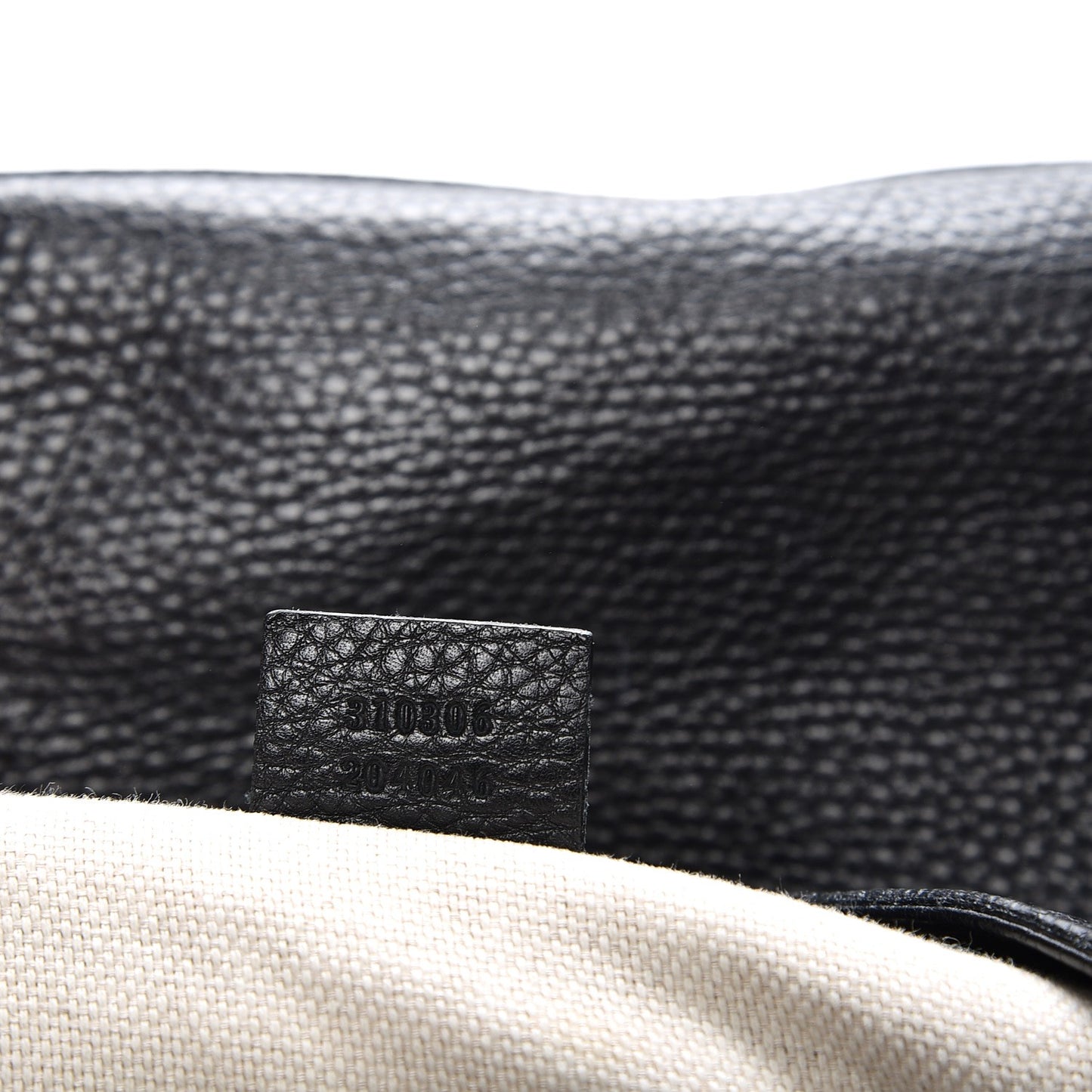 Pebbled Calfskin Large Soho Chain Shoulder Bag Black
