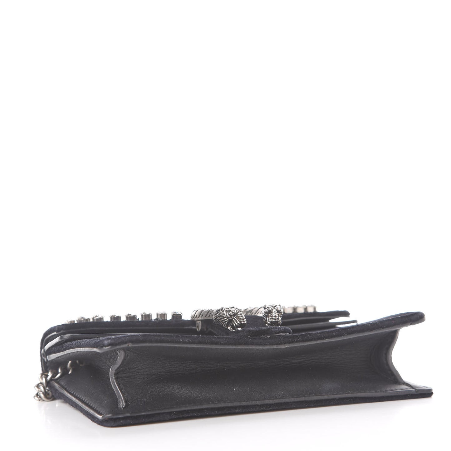 Velvet Crystal Super Mini Dionysus Shoulder Bag Black