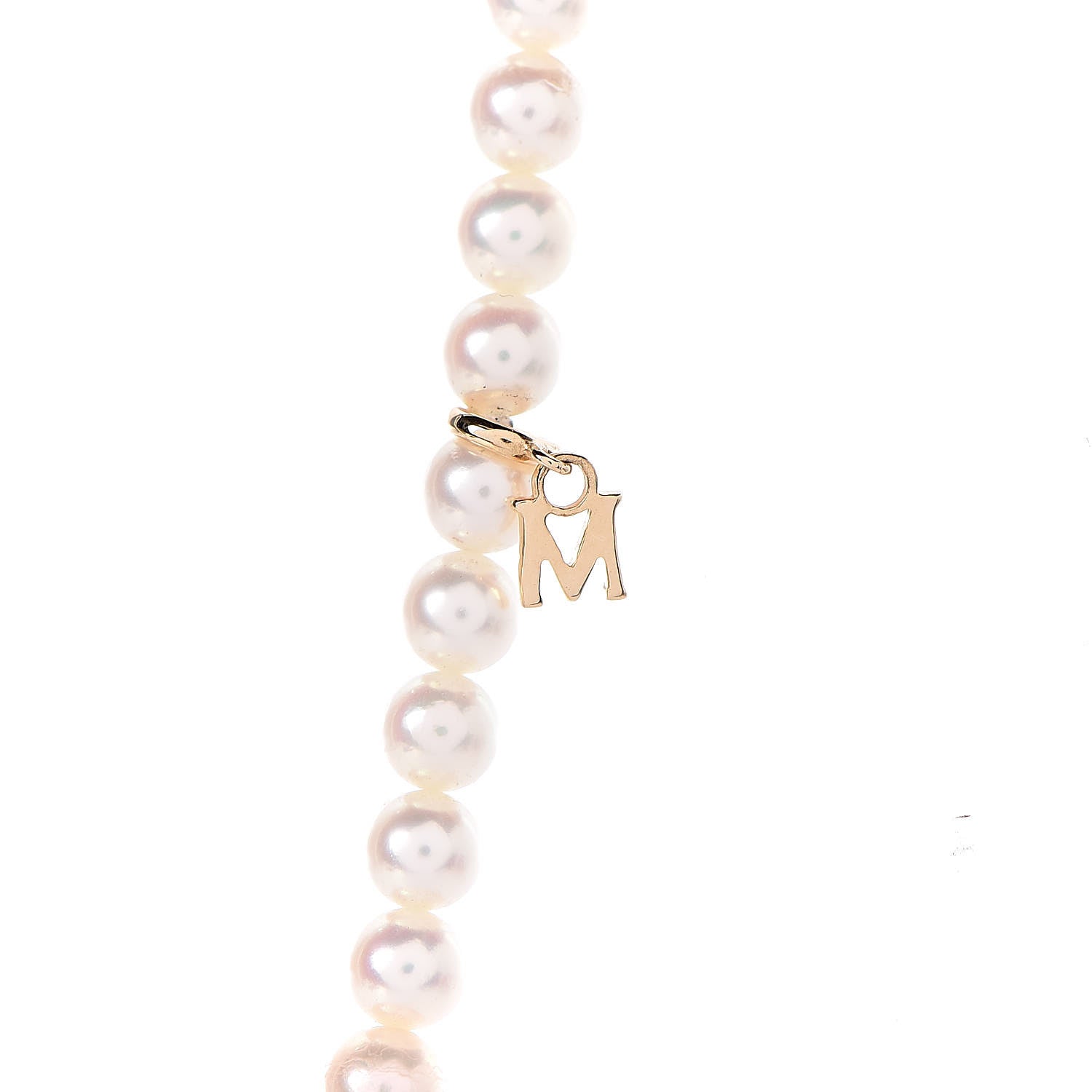 Mikimoto 18K Yellow Gold Akoya Pearl 3.5-8mm Graduated Strand Necklace 23.5" 4 of 6