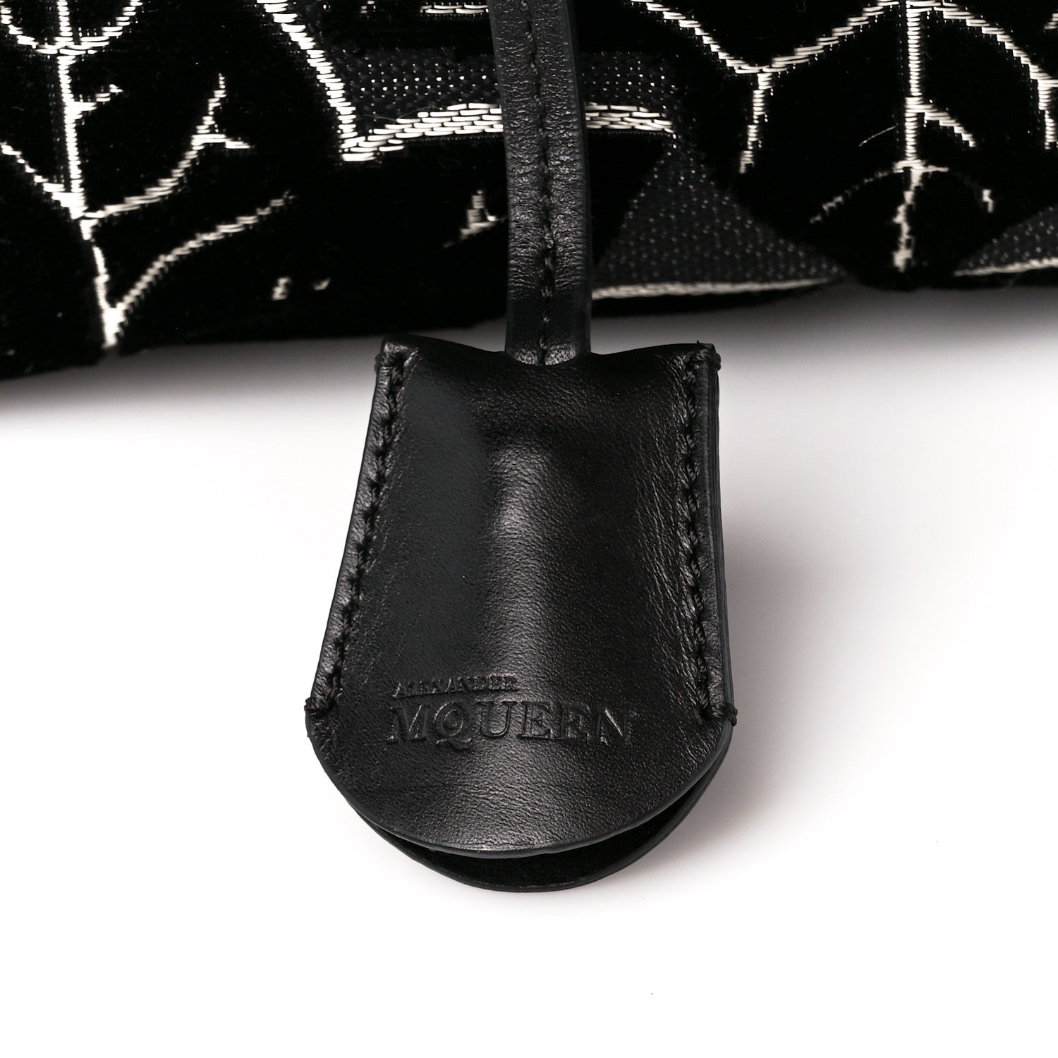 Alexander McQueen Velvet Shopper Tote Black 8 of 12