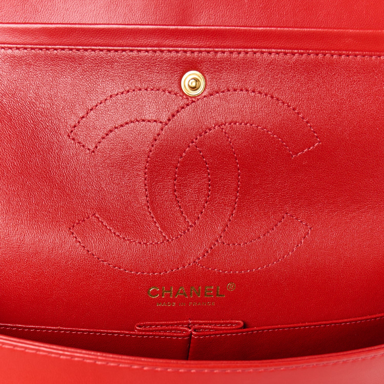 Chanel Lambskin Quilted 2.55 Reissue 226 Flap Red 6 of 10