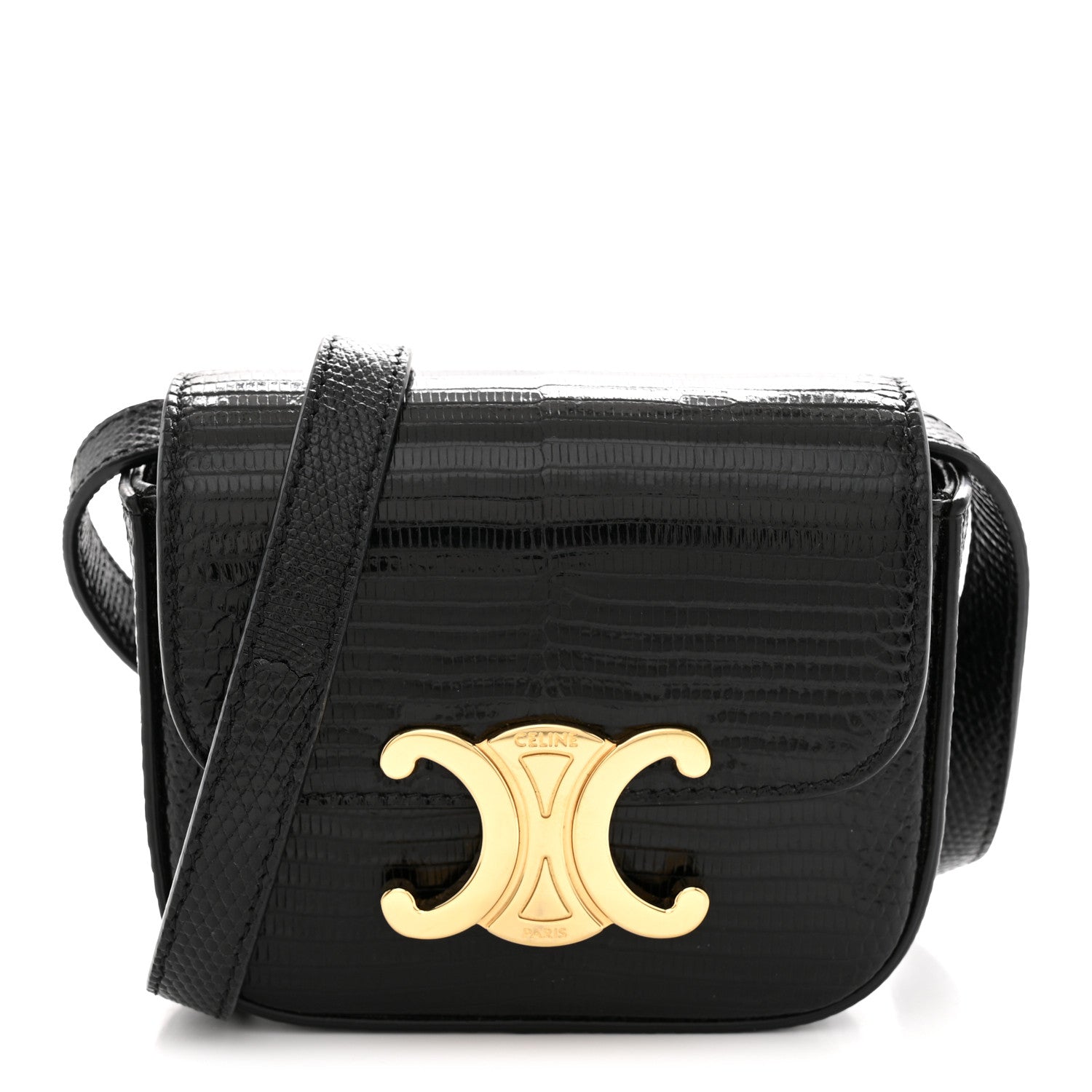 Celine Lizard Mini Claude Black 1 of 10