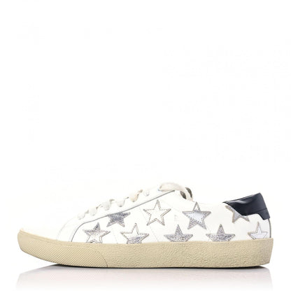 Saint Laurent Nappa Star Court Sneakers 39 Off White 1 of 13