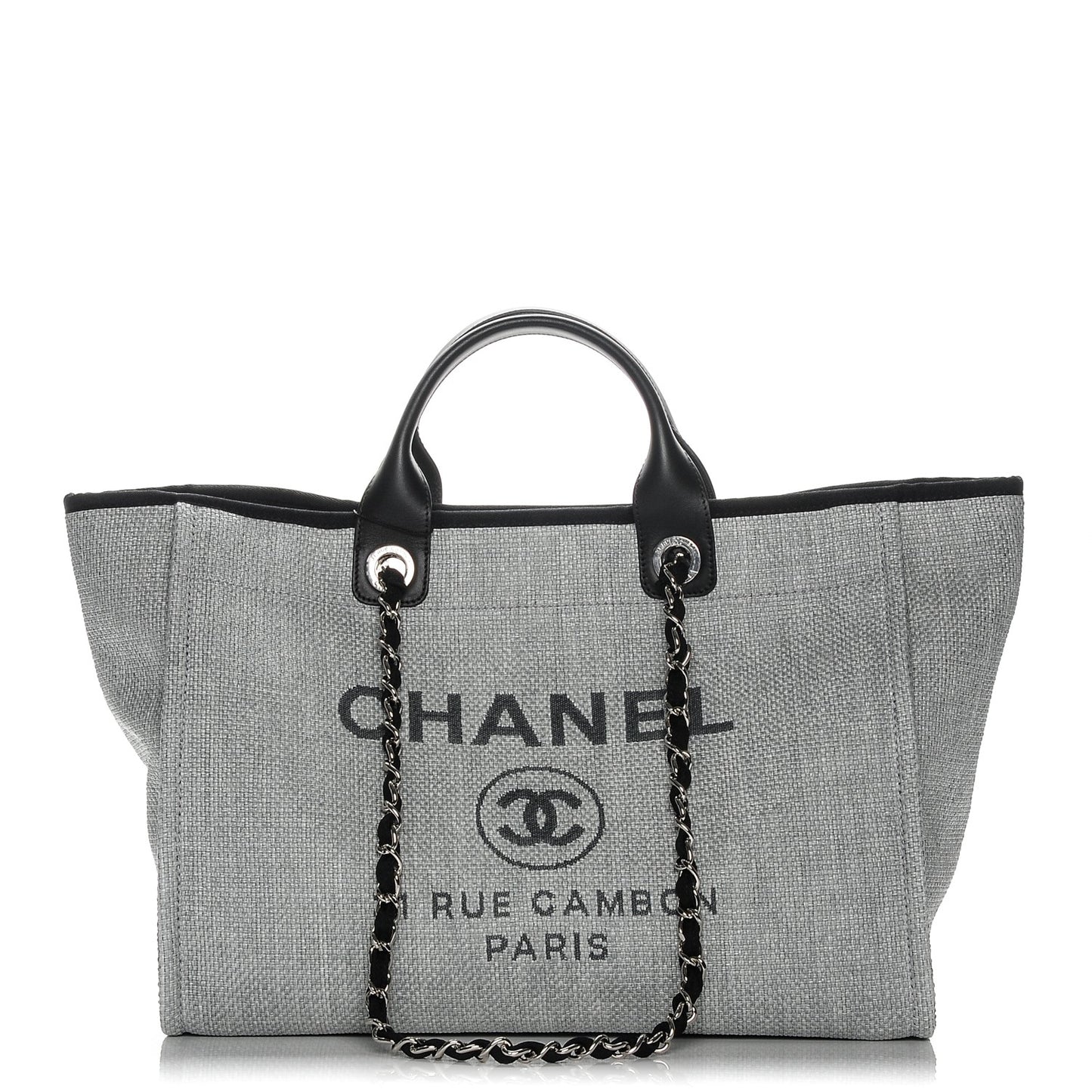 Canvas Large Deauville Tote Grey