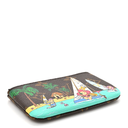 Louis Vuitton Monogram 2023 Christmas Animation Sailing Vivienne Key Pouch Dragonfruit Pink 4 of 6