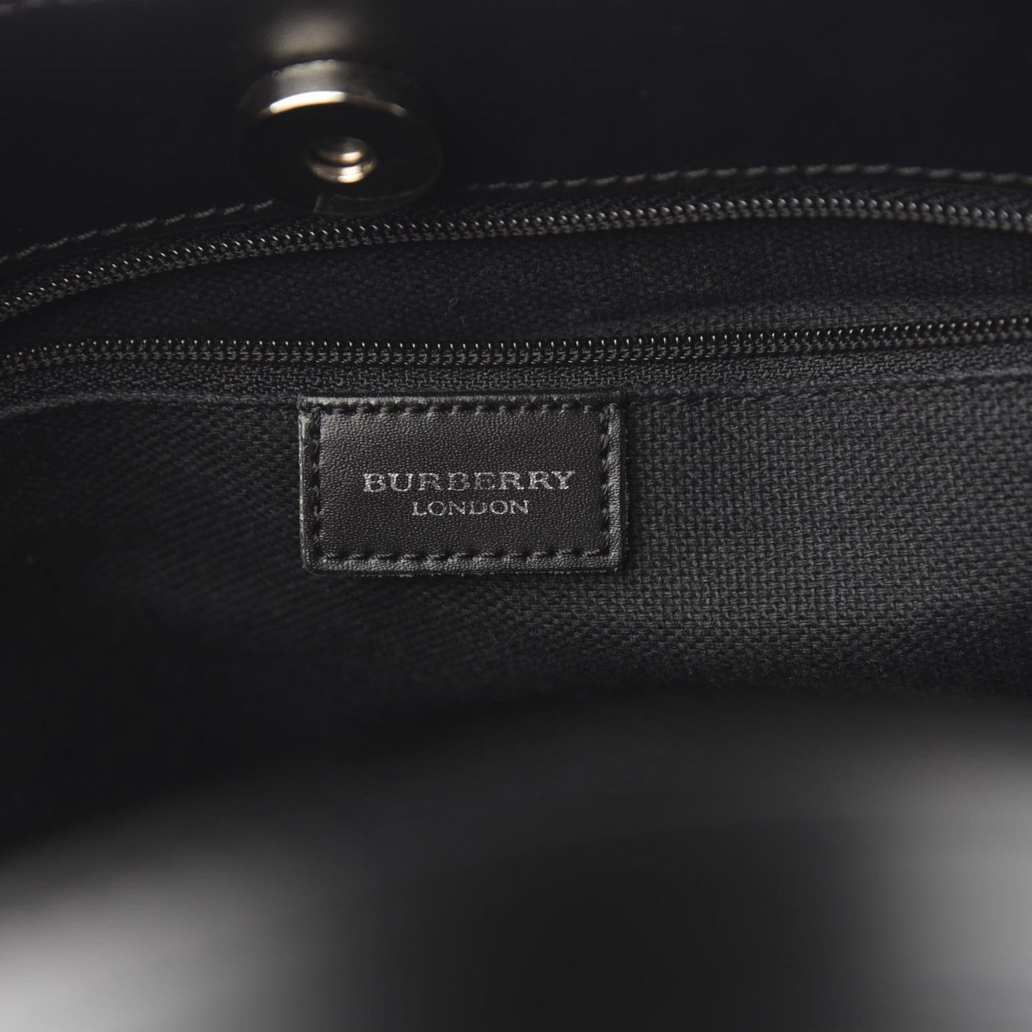 House Check Medium Tote Black